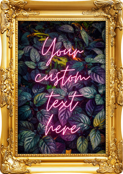 Personalised Neon Quote Acrylic Wall Art | Your Words, Your Way