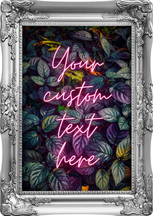 Custom Neon Quote | Wall Art Print