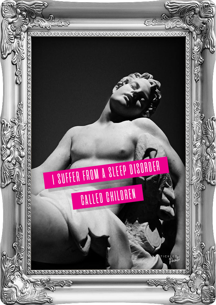 Funny Tired Wall Art | Just Resting My Eyes