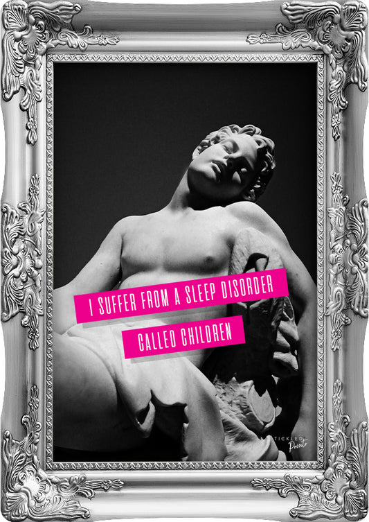 Funny Tired Wall Art | Just Resting My Eyes