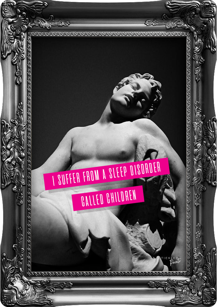 Funny Tired Wall Art | Just Resting My Eyes
