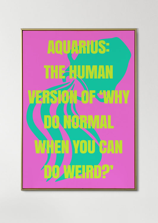 Zodiac Poster - Aquarius