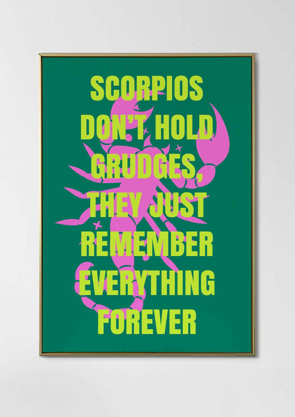 Zodiac Poster - Scorpio