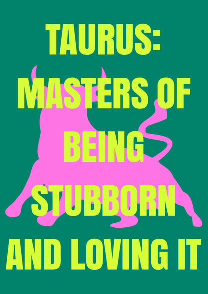 Zodiac Poster - Taurus
