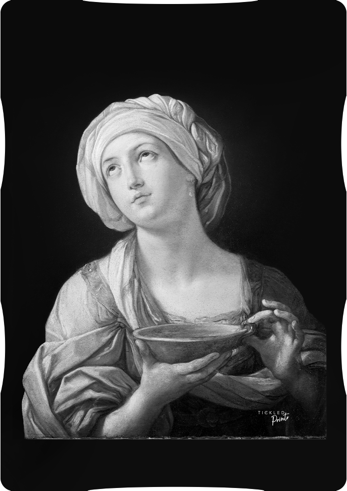 Funny Eye Roll Renaissance Wall Art | One Drink